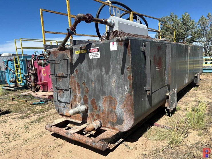 24'L X 7'W X 6'T DOUBLE COMPARTMENT SKIDDED OPEN TOP TANK GAS BUSTER ...