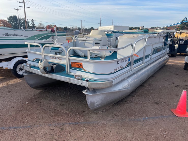 1060 • 20’ Premier CastAWay Pontoon (Has WI Title in Delay) by