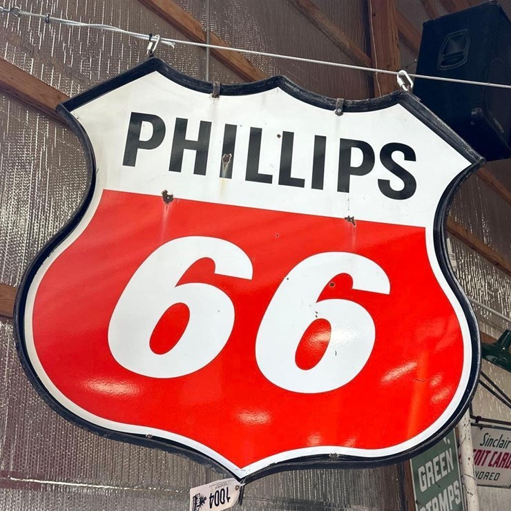 PHILLIPS 66 PORCELIAN SIGN - 48" x 49" - DOUBLE SIDED