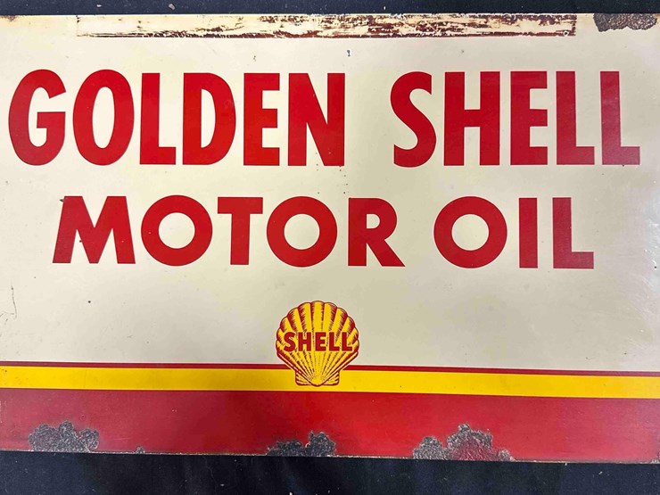 golden-shell-motor-oil-tin-sign---10.5"-x-17.5"---single-sided-image-1