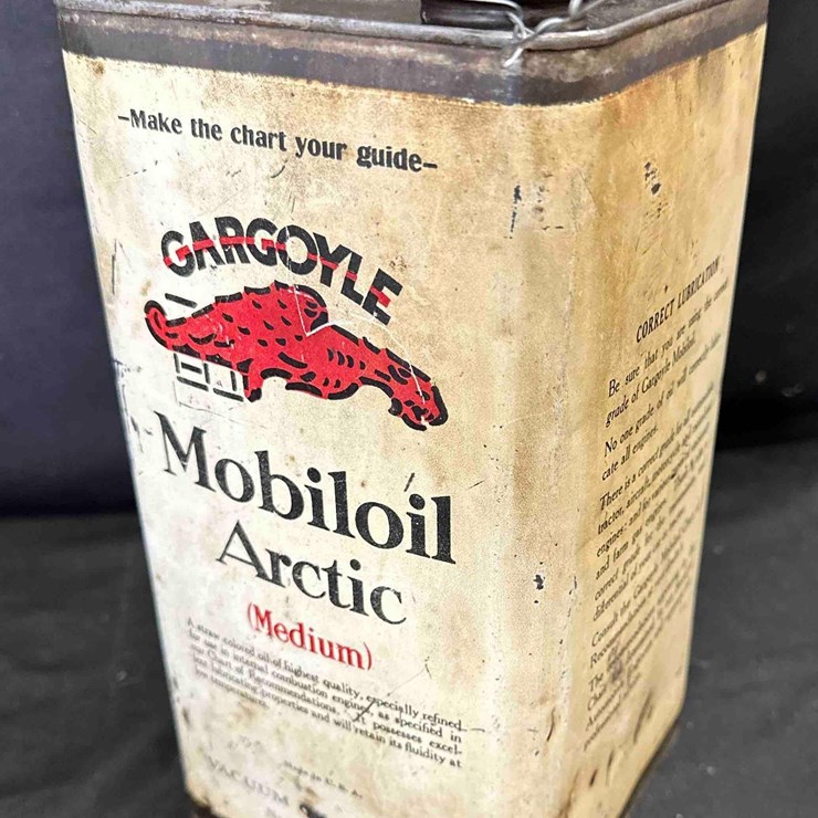 GARGOYLE MOBILOIL 'ARCTIC' 1-GALLON - EMPTY