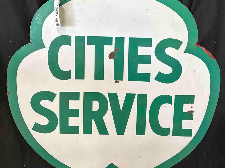 cities-service-porcelian-sign---47"-x-47.5"---double-sided-image-5