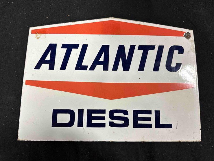 atlantic-diesel-porcelian-sign---9.5"-x-13"---single-sided-image-1