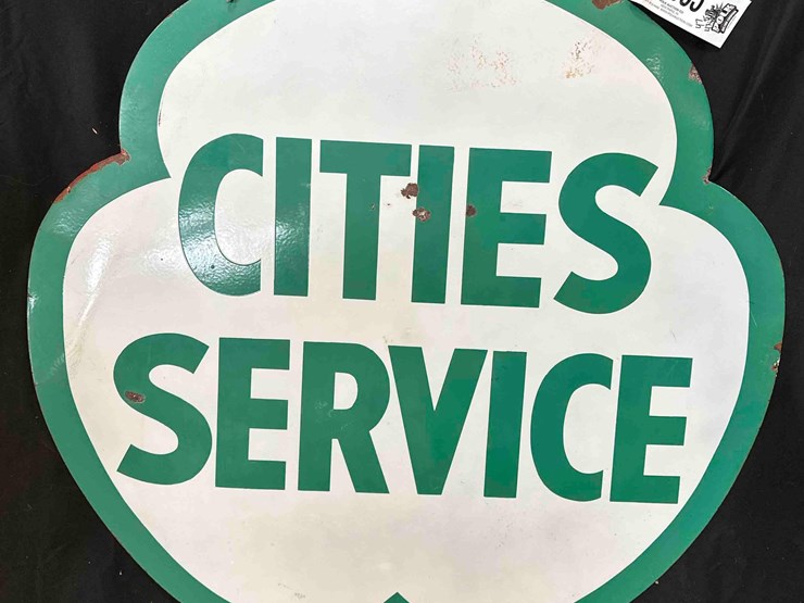 cities-service-porcelian-sign---47"-x-47.5"---double-sided-image-1