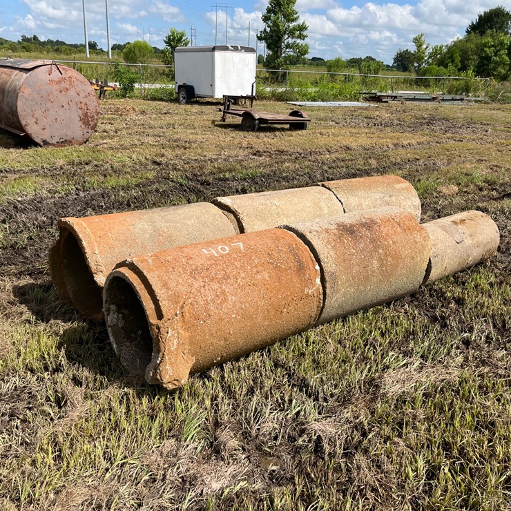 #407 • LOT OF 6 CONCRETE CULVERTS