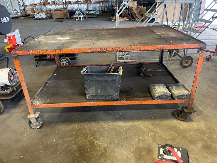 #83-•-metal-work-table-on-casters-image-1
