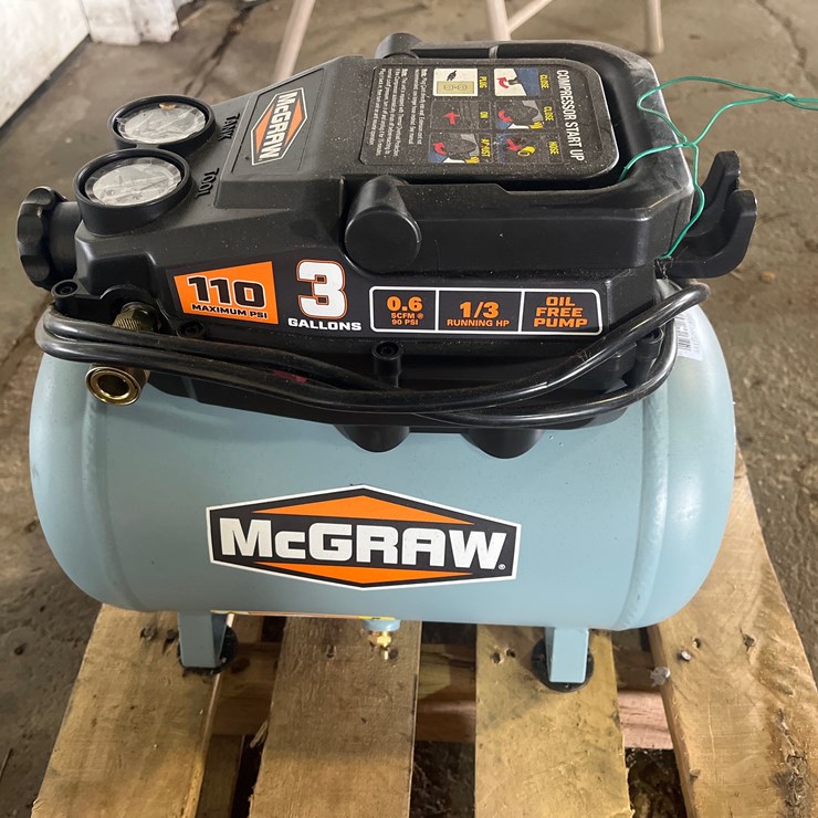 #48 • McGRAW 3 GALLONS ELETRIC AIR COMPRESSOR