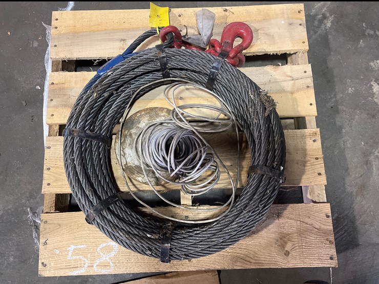 #58-•-lot-of-rigging-cable-with-hook-image-1