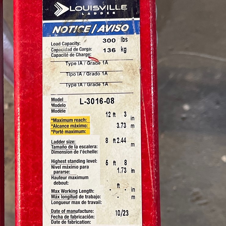 #72 • LOUISVILLE LADDER MAX REACH 12.3