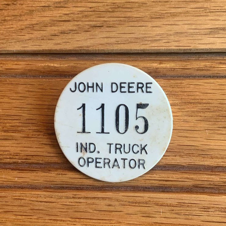 John Deere Industrial Truck Operator Badge
