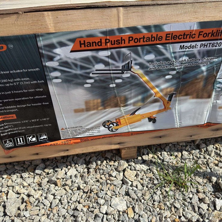 Hand Push Portable Electric Forklift