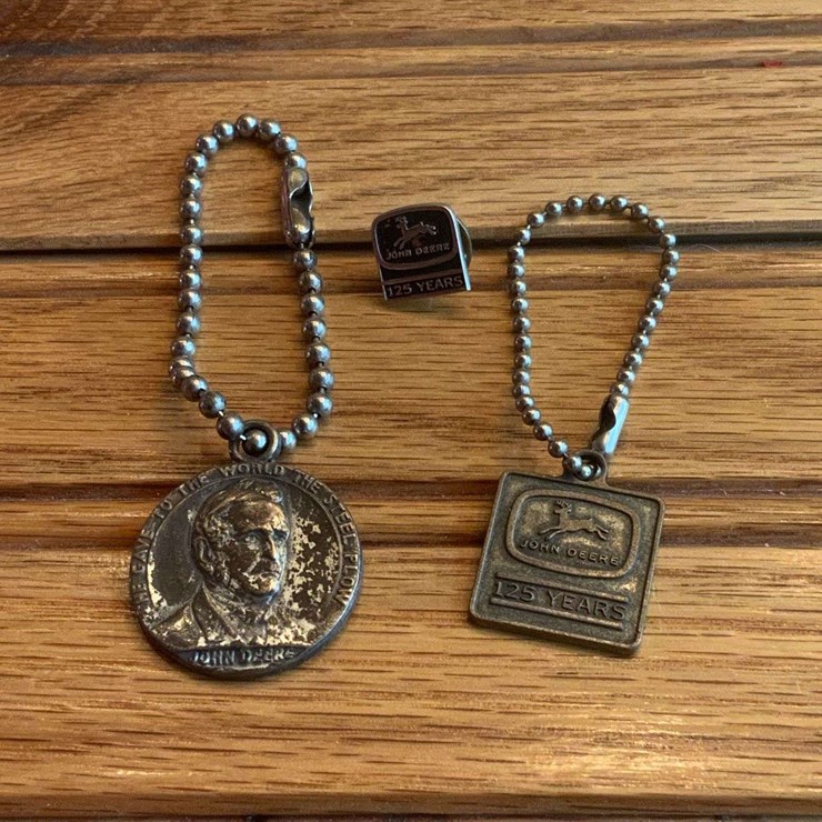 (3) John Deere Charms + Pin