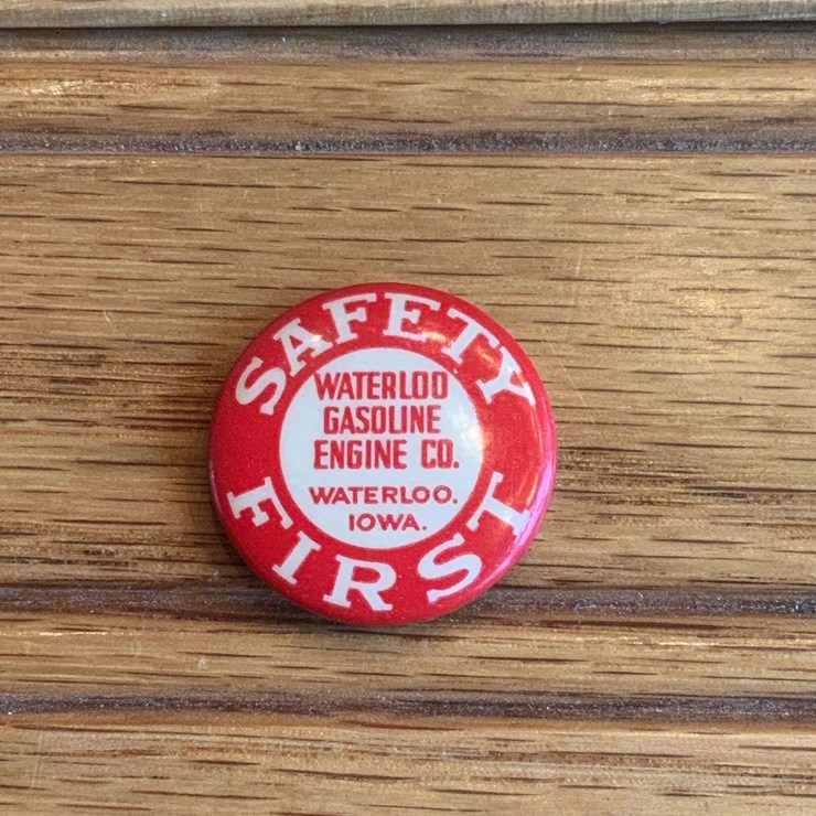 Waterloo Gasoline Engine Co. Safety First Button