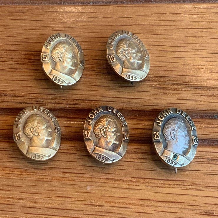 (5) John Deere Service Pins