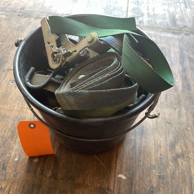 #10797 • Bucket of Ratchet Straps