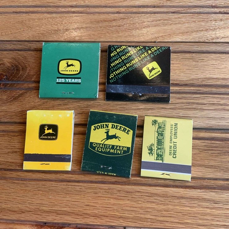 (5) John Deere Matchbooks