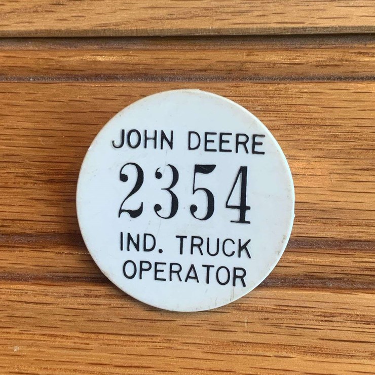 John Deere Industrial Truck Operator Badge