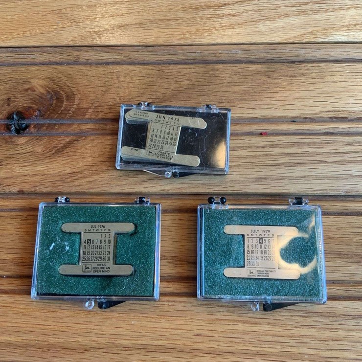 (3) John Deere Watchband Calendars
