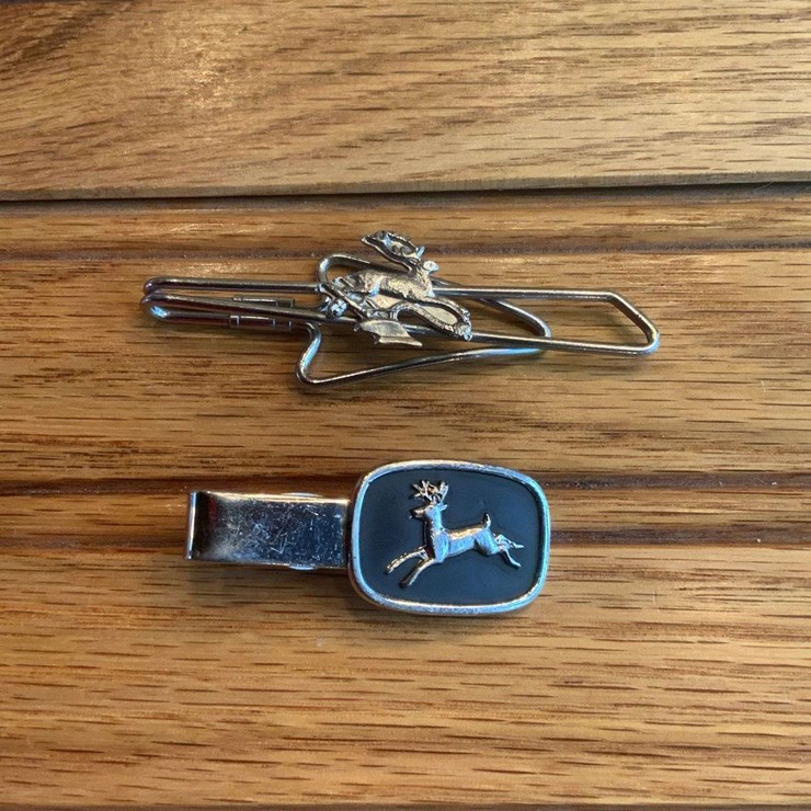 (2) John Deere Tie Clips