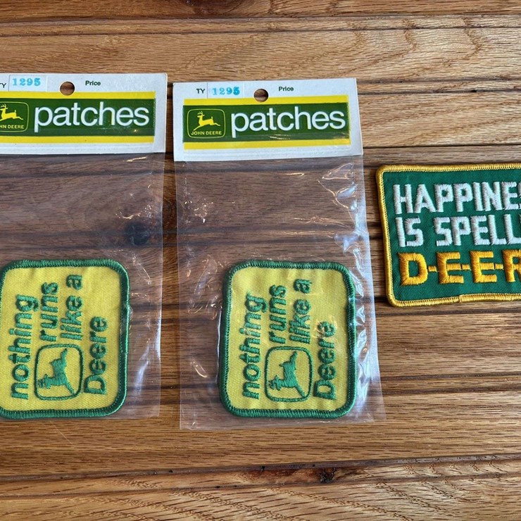(3) John Deere Patches