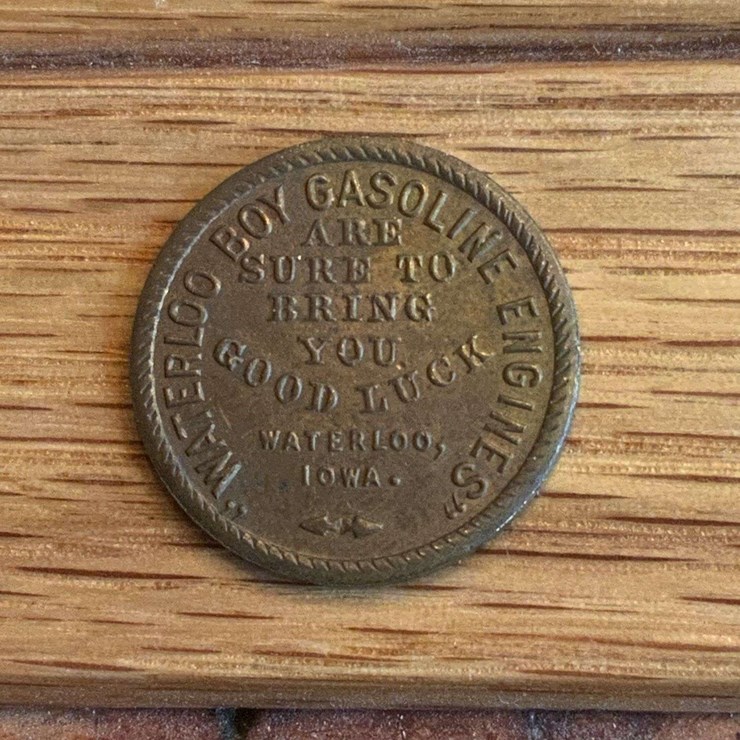 Waterloo Gasoline Engines Good Luck Coin