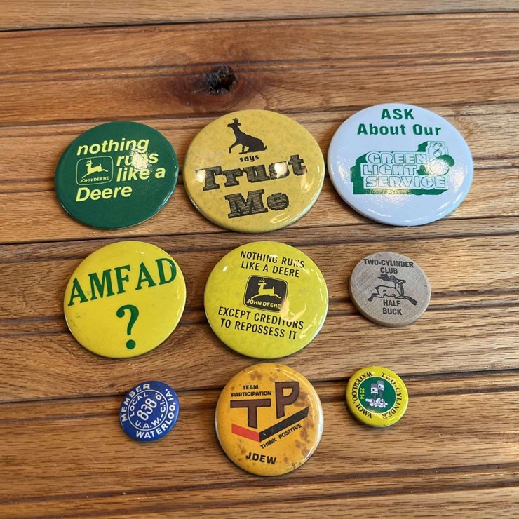 (9) John Deere Buttons