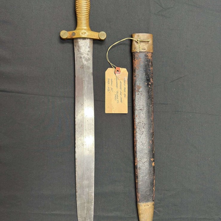 French Model 1816 Artillery Short Sword w/Scabbard