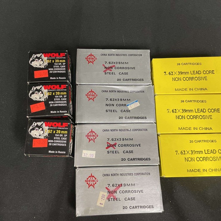 (10)-Boxes (190 Rounds) 7.62 x 39MM