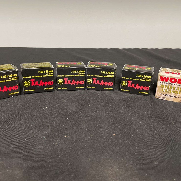 (6)-Boxes (120 Rounds) 7.62 x 39 MM