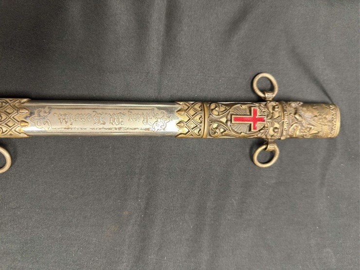 masonic-knights-templar-past-commander-id'd-ceremonial-sword-w/scabbard-image-15