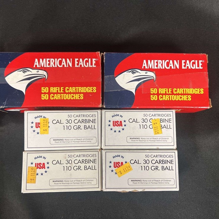 (6)-Boxes (300-Rounds) .30 Carbine