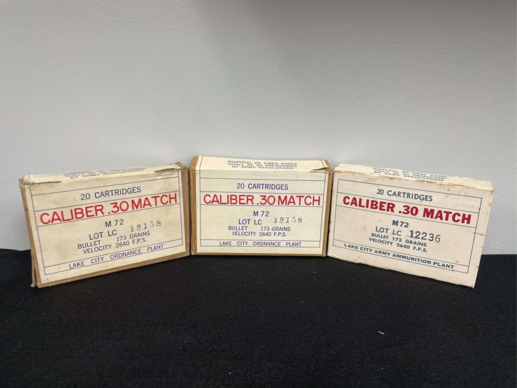 (3)-boxes-(59-rounds)-us-cal-.30-match-ammo-image-1