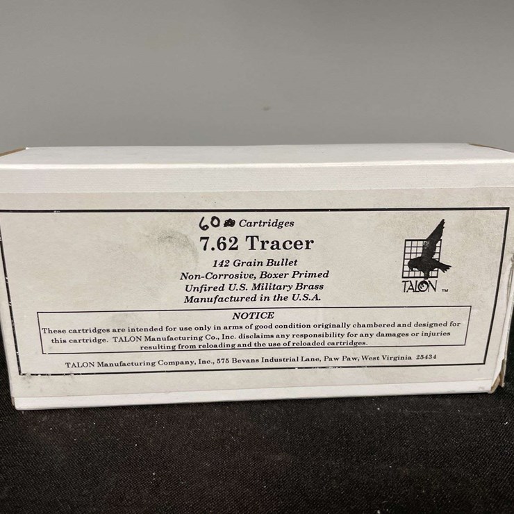 (1)-Box of 60 Rounds 7.62 Tracer