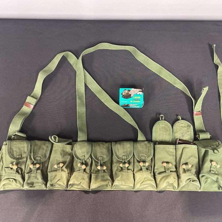 (110)-Rounds 7.62 x 39MM w/Chinese SKS Ammo Belt