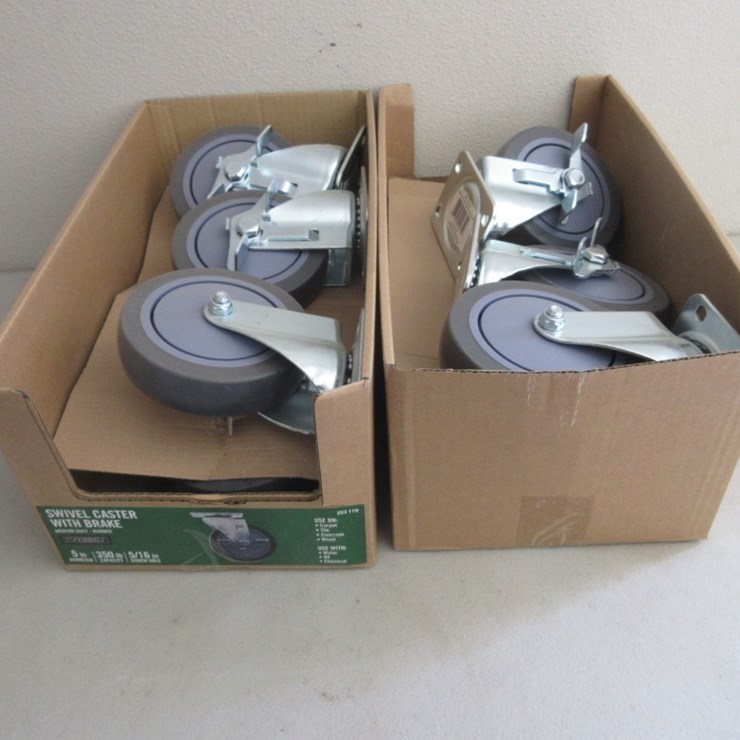 Lot Of New Unused Everbilt Swivel Casters W/Brake,