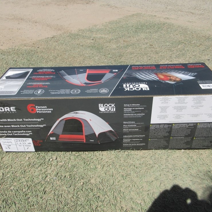 New Unused Core Equipment 6-Person Tent,
