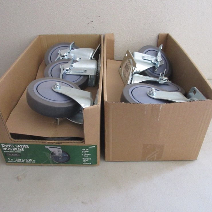 Lot Of New Unused Everbilt Swivel Casters W/Brake,