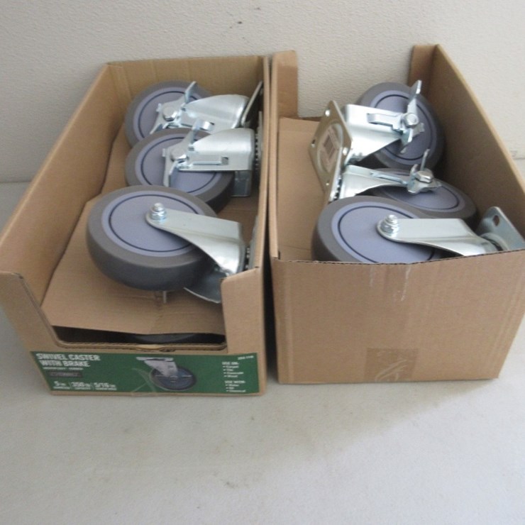 Lot Of New Unused Everbilt Swivel Casters W/Brake,
