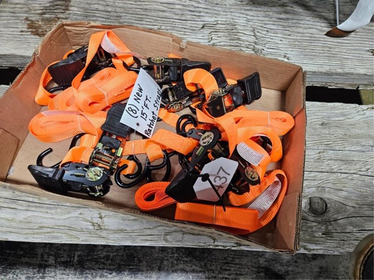 #437-•-new-8---1"-15'-ratchet-straps-image-2