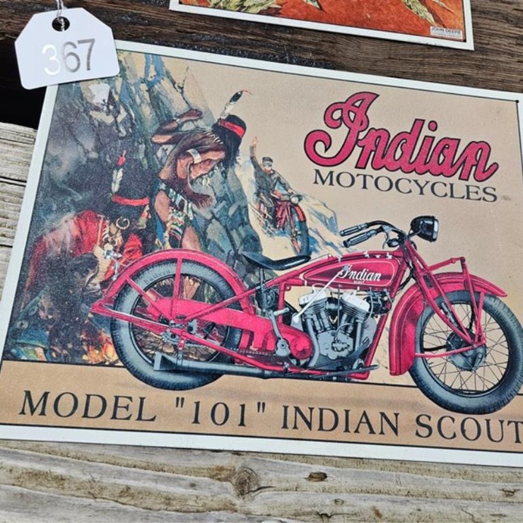 #367 • Indian Motorcycle Metal Sign