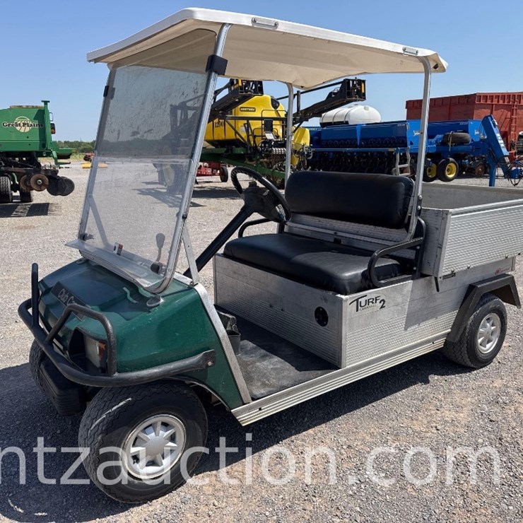 2011 CLUB CAR, GAS, 50" X 50" ALUM. BED,