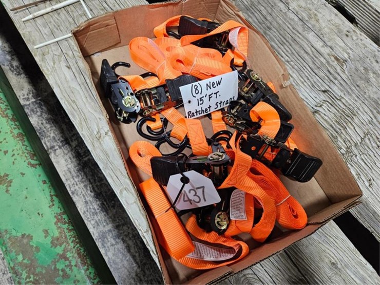#437-•-new-8---1"-15'-ratchet-straps-image-3
