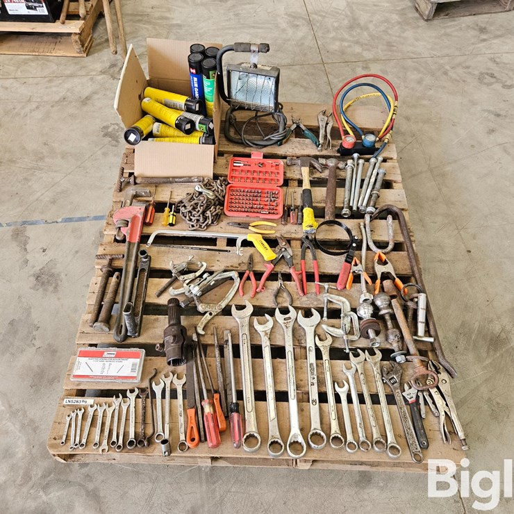 Pallet Of Misc. Tools, Parts, & Fasteners