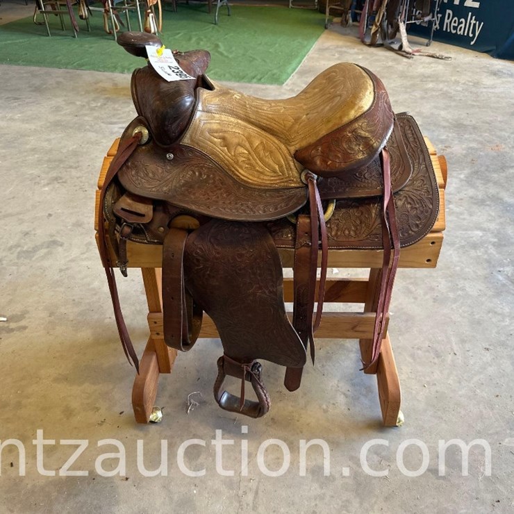 14 1/2" TOOLED SADDLE, *STAND NOT INCLUDED