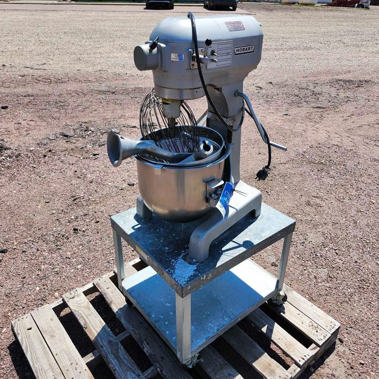 Hobart Commercial Mixer on Cart with Wheels