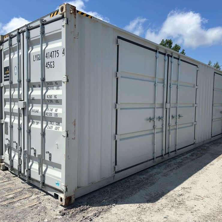 40’ High Cube Shipping Container with 2 Side Doors