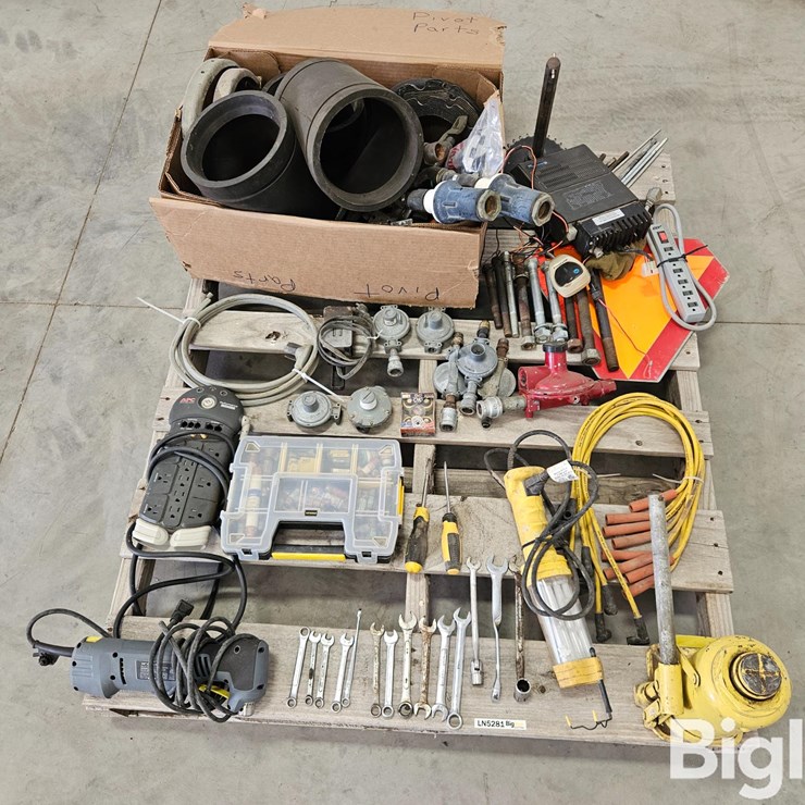 Pallet Of Misc. Tools, Parts, & Fasteners