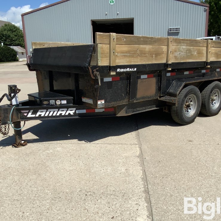 2018 Lamar DL831427 T/A Gooseneck Dump Trailer