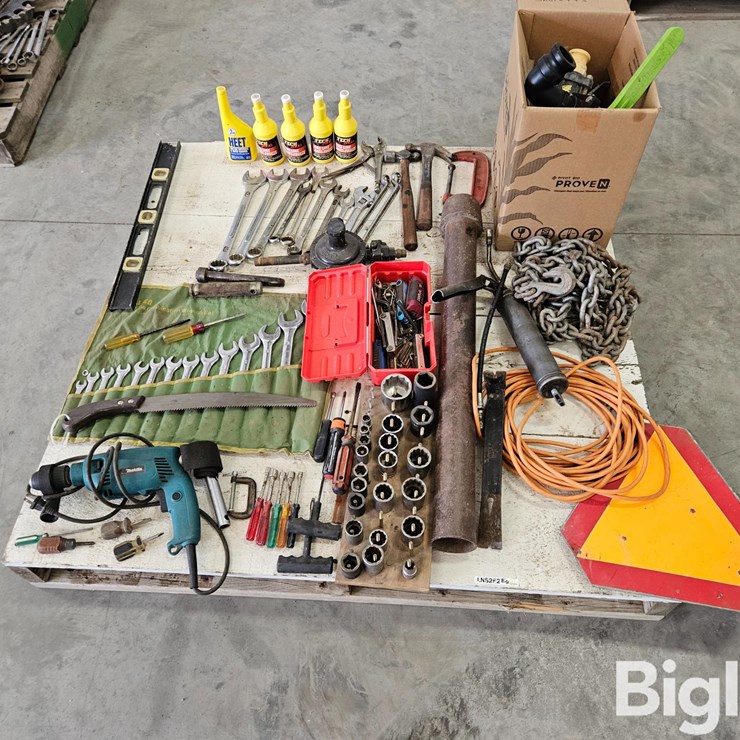 Pallet Of Misc. Tools, Parts, & Fasteners
