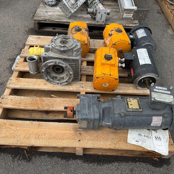 Miscellaneous Pneumatic Actuators, Motors with Gearboxes